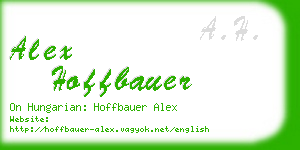 alex hoffbauer business card